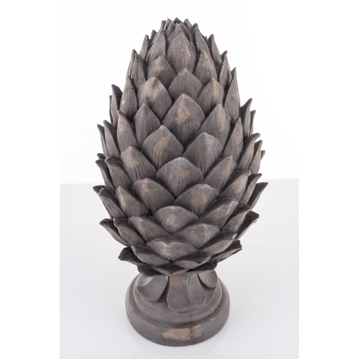 Ozdoba - karczoch 46x22x22 szary duży