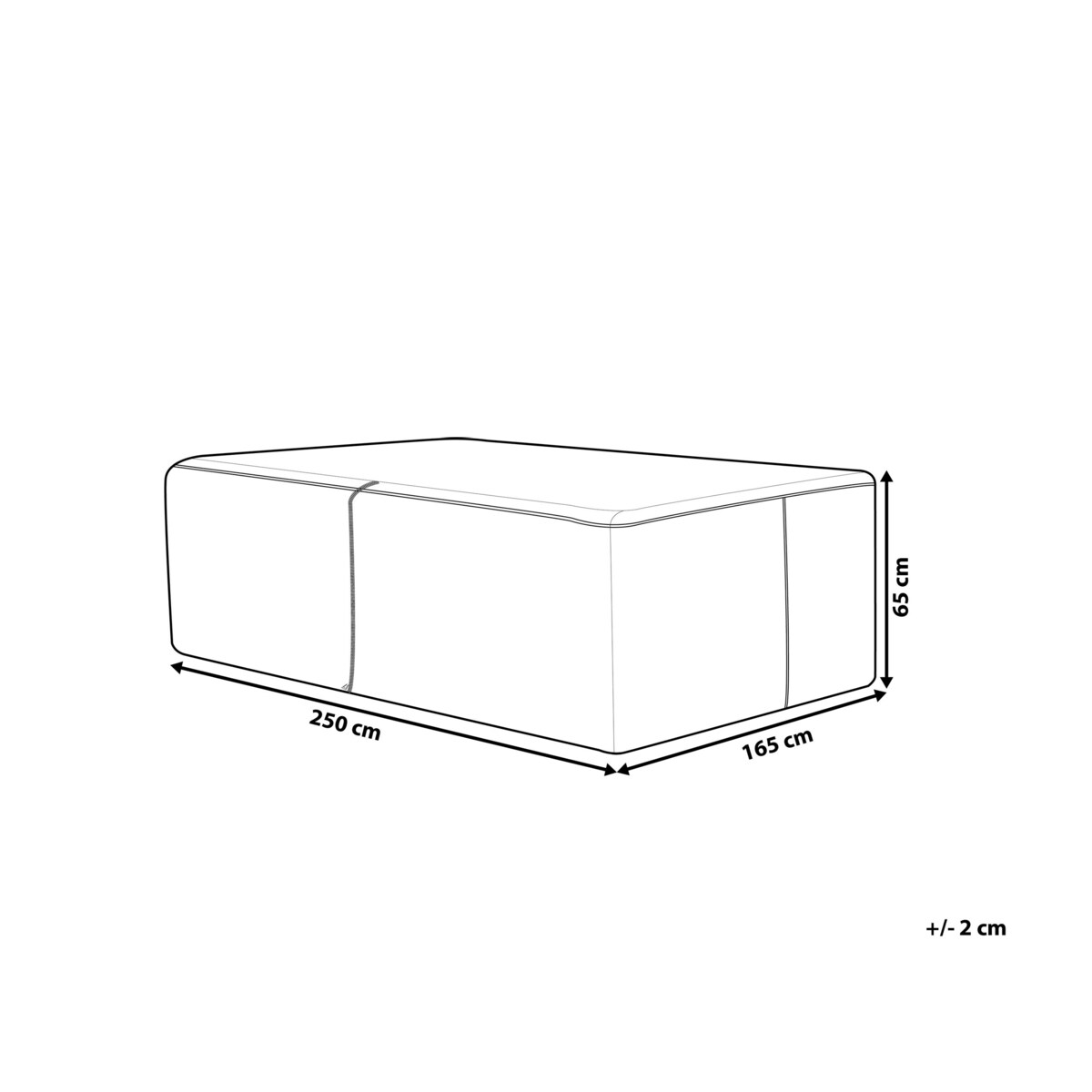 Pokrowiec ogrodowy 250 x 165 x 65 cm SANO CHUVA