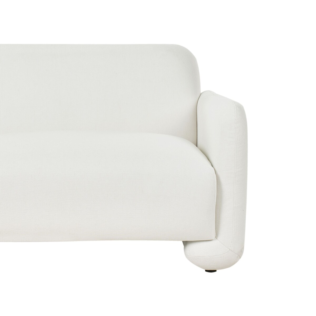 Sofa 3-osobowa biała SALAND