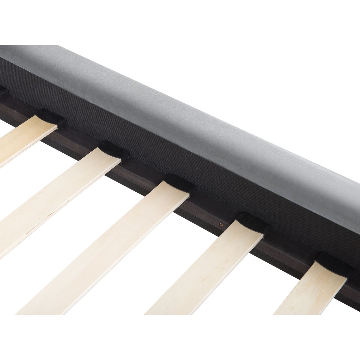 Łóżko welurowe 180 x 200 cm szare MARVILLE