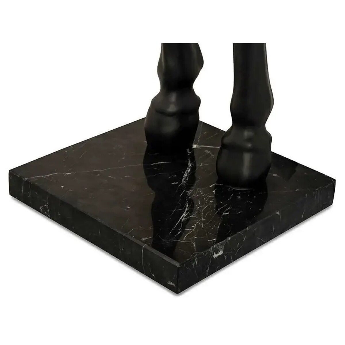 Podłogowa lampa salonowa HORSE S koń z abażurem czarny