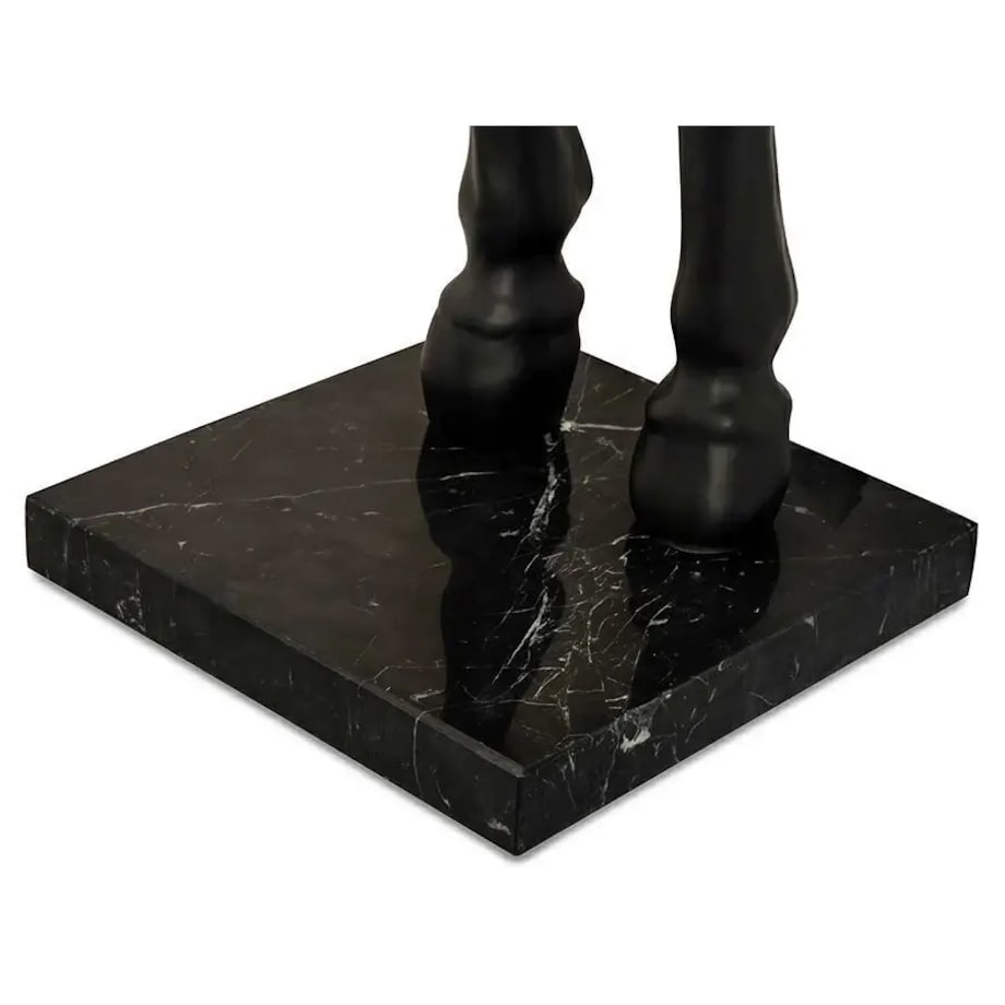 Podłogowa lampa salonowa HORSE S koń z abażurem czarny