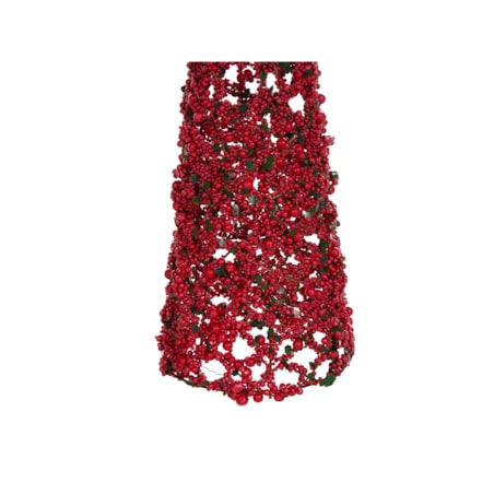 Zestaw 2 figurek dekoracyjnych ROSAN Choinka 52/60 cm Czerwony