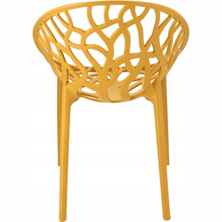 Krzesło ogrodowe plastikowe ALBERO muszatrdowe