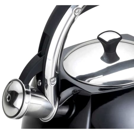 Czajnik stalowy z gwizdkiem 3.0L indukcja KLAUSBERG czarny Połysk