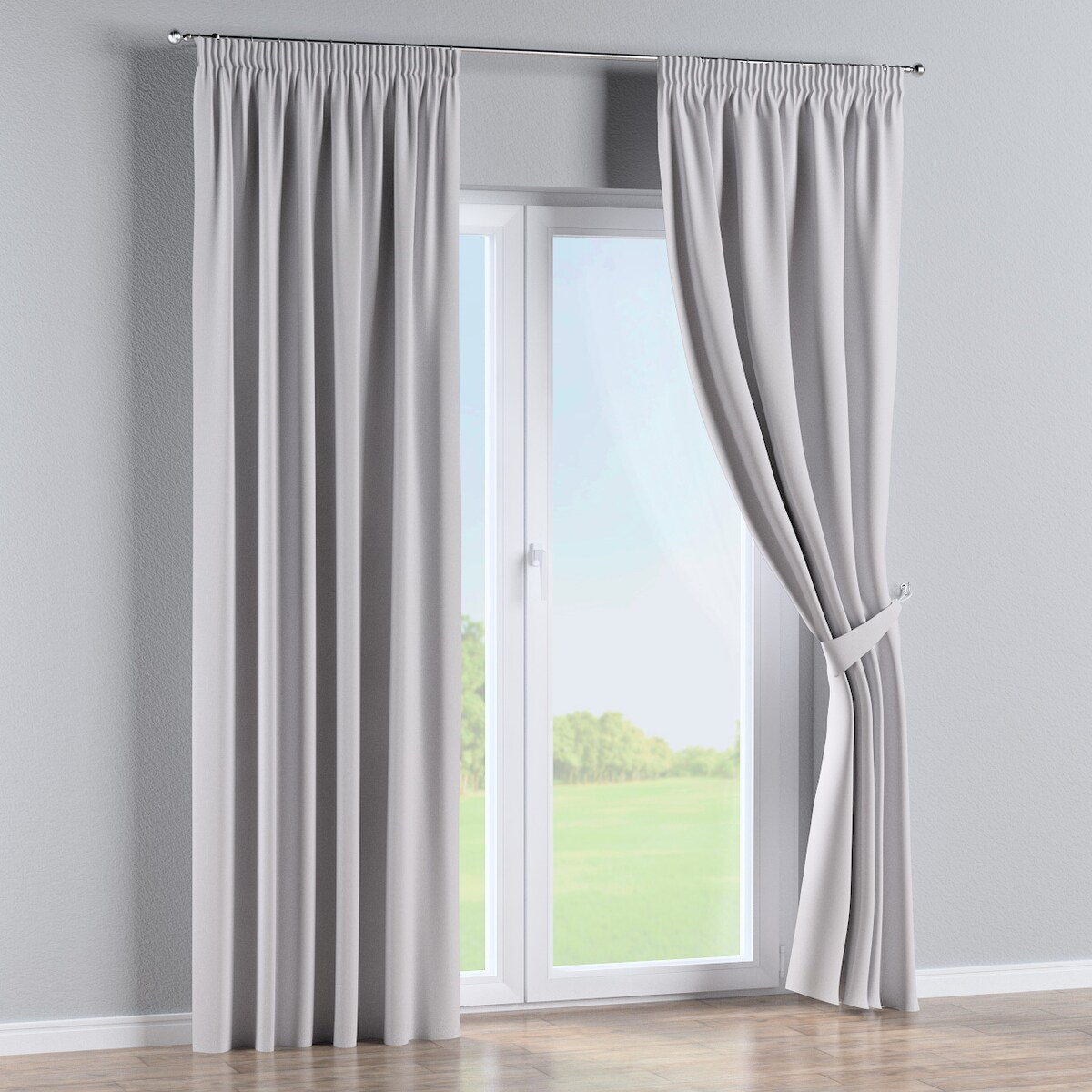 Zasłona na taśmie marszczącej 1 szt. 130x245 szary