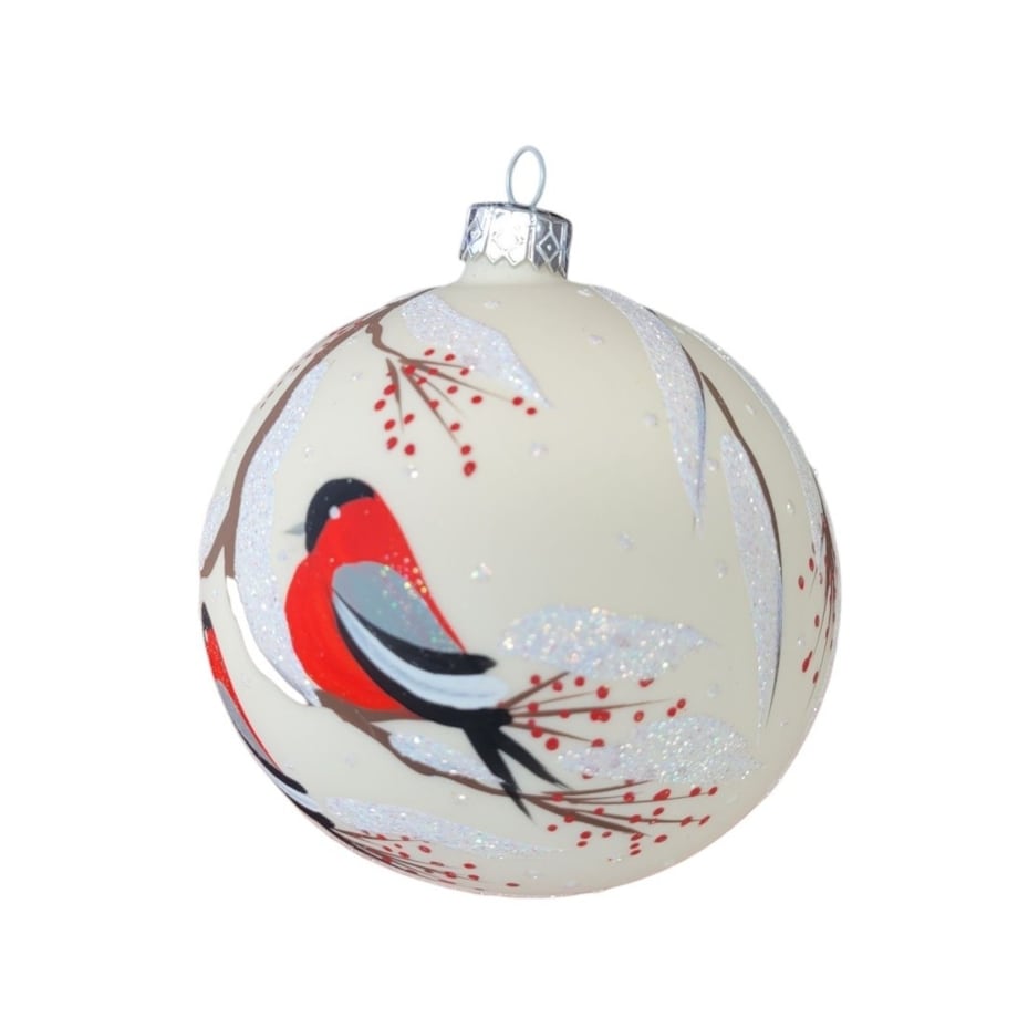 Bombka szklana 4 szt. Ø 100 mm PTASZKI gile