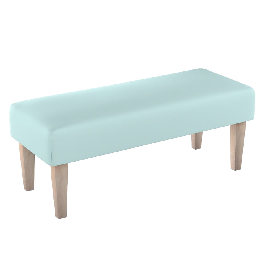 Ławka, pastelowy błękit, 100 x 40 x 40 cm, Cotton Panama