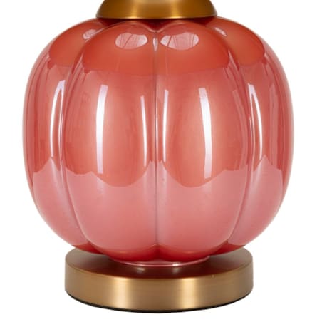 Lampa stołowa Helene Ball, kolor czerwony i niebieski, szkło, żelazo i tkanina, 32,5 x 32,5 x 50 cm, 1 x E27, do salonu i sypialni, Mauro Ferretti