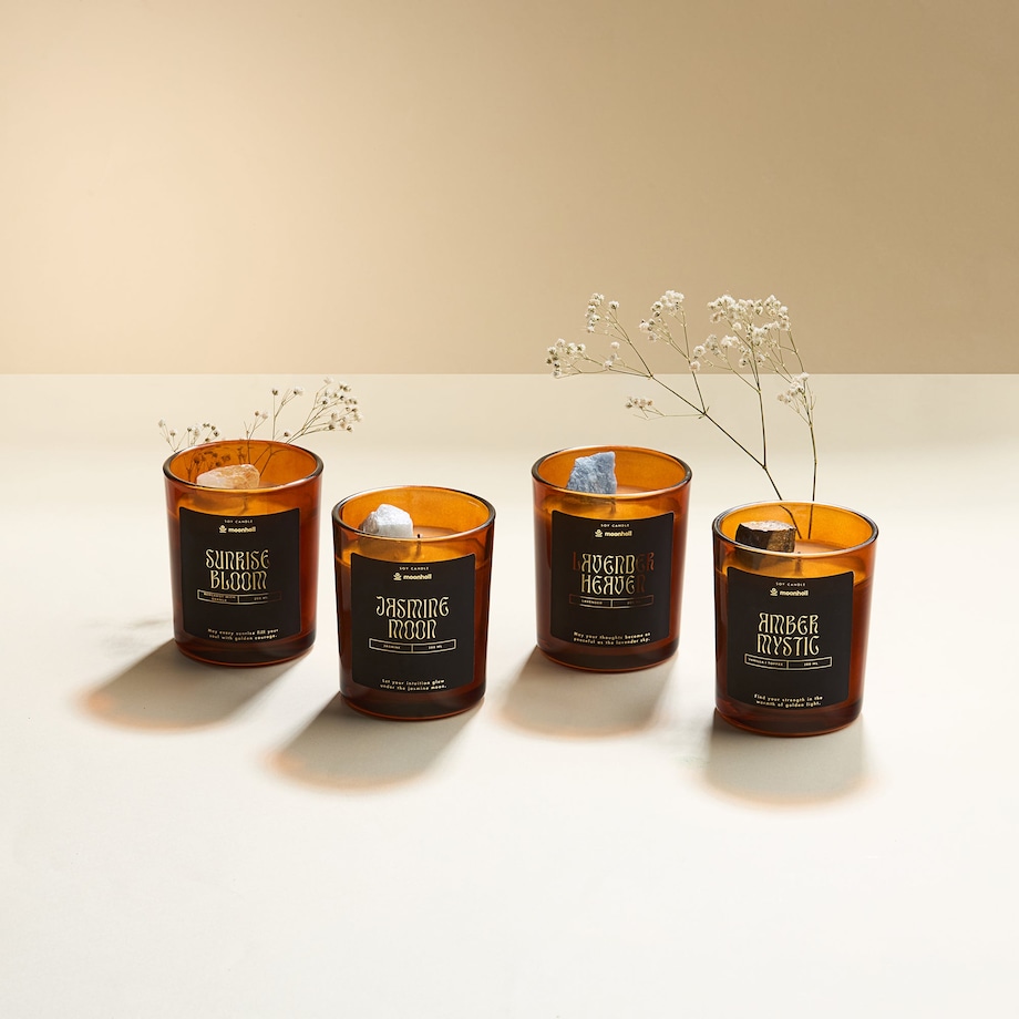 Naturalna świeca sojowa 200ml AMBER MYSTIC