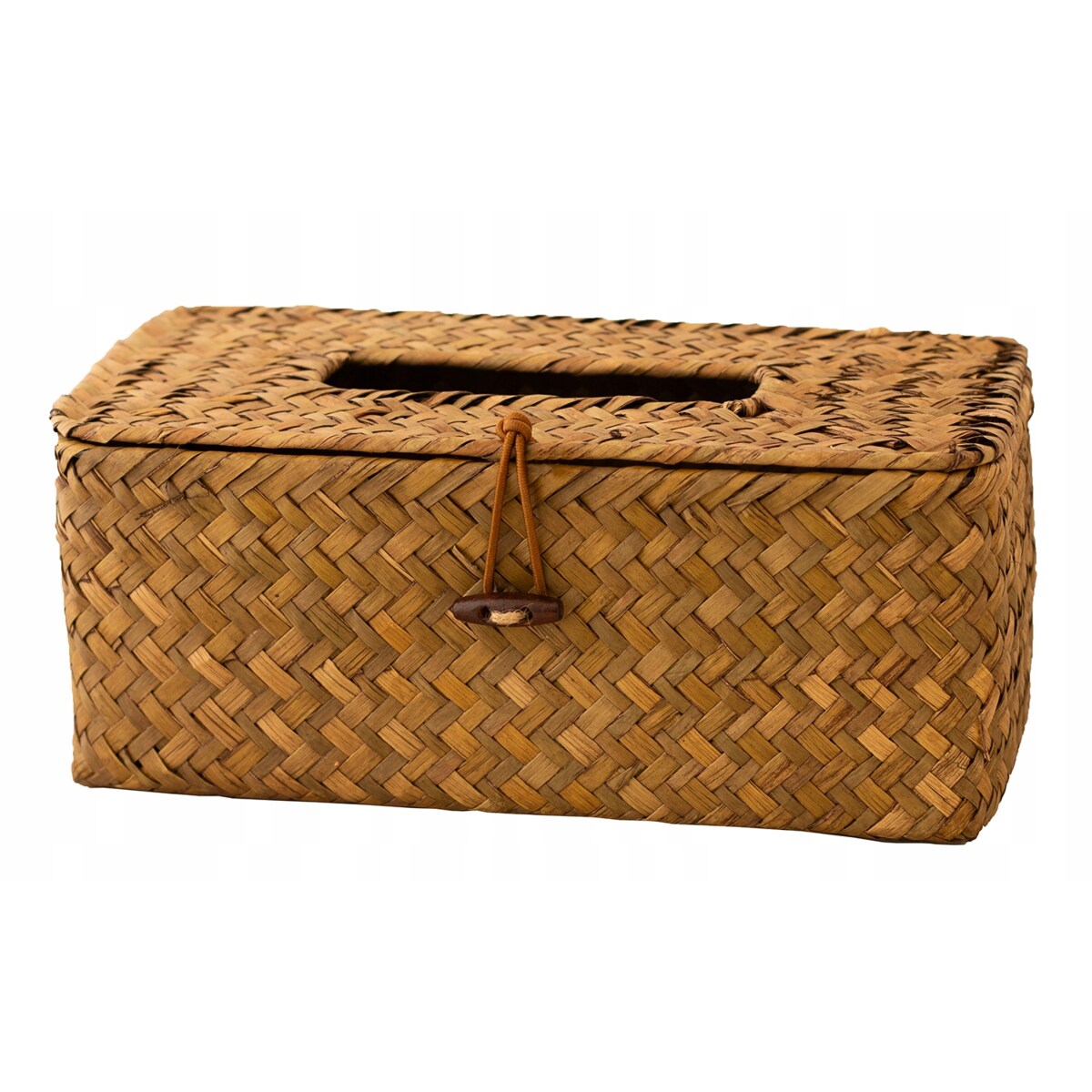 CHUSTECZNIK PUDEŁKO NA CHUSTECZKI BOHO naturalne dekoracja prezent 26x12cm