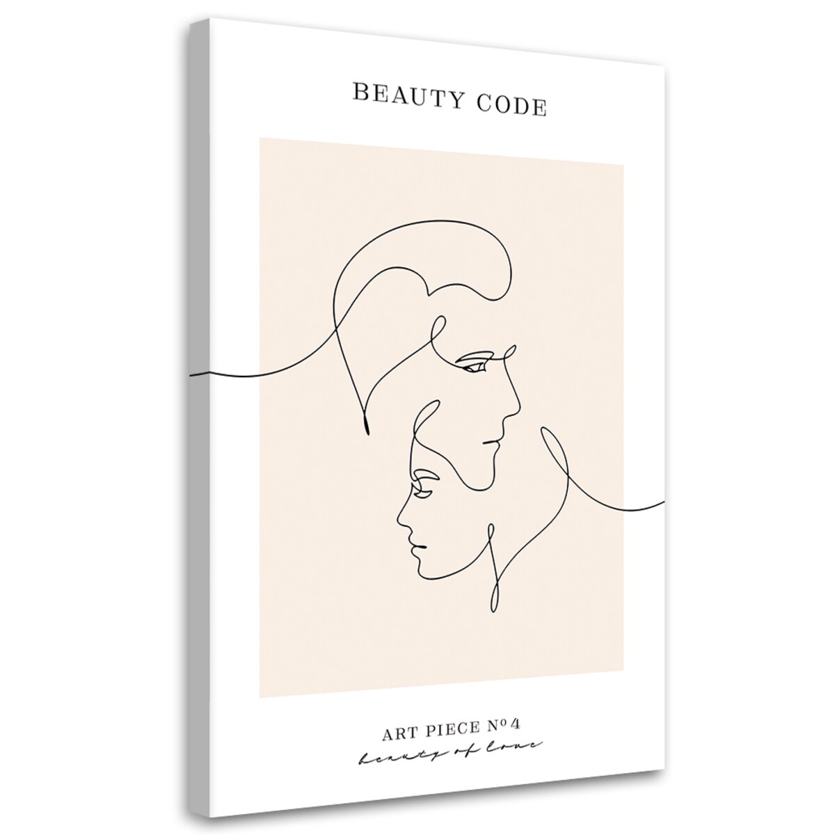 Feeby Obraz na płótnie, Zakochana para Sztuka liniowa 40x60