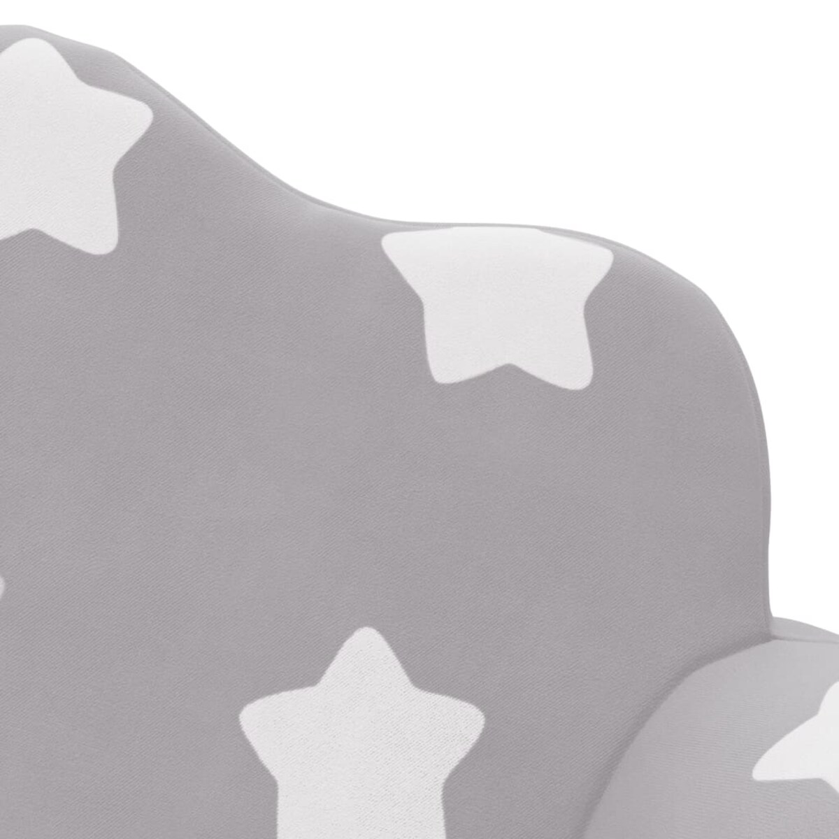 vidaXL 2-os. sofa dla dzieci, rozkładana, szara w gwiazdki, plusz