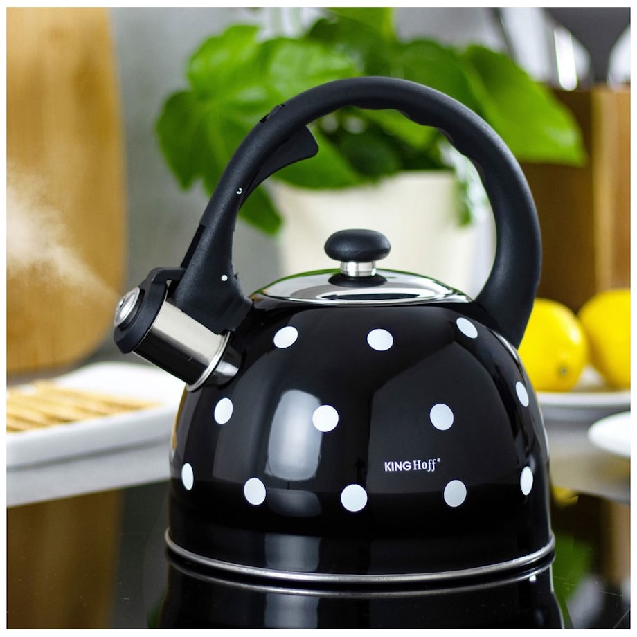 Kinghoff czajnik emaliowany w groszki 2.6l KH1051