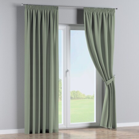 Zasłona na taśmie marszczącej 1 szt. 130x260 szałwiowy