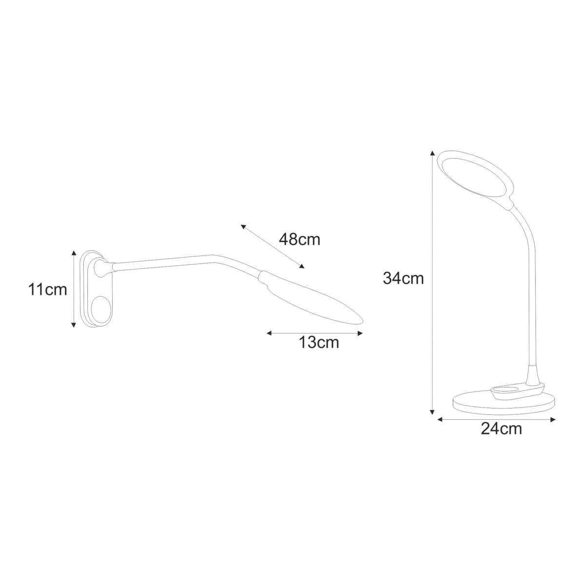 Lampka biurkowa K-BL1153 CZARNY z serii GAJA