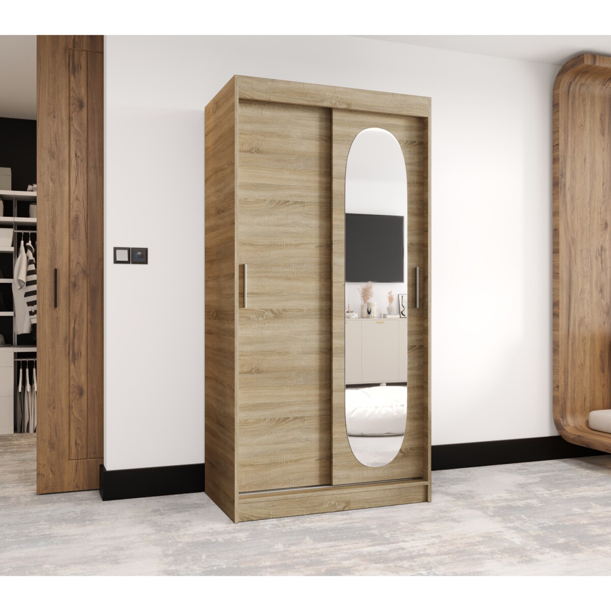 Szafa przesuwna ROYAL 100 sonoma