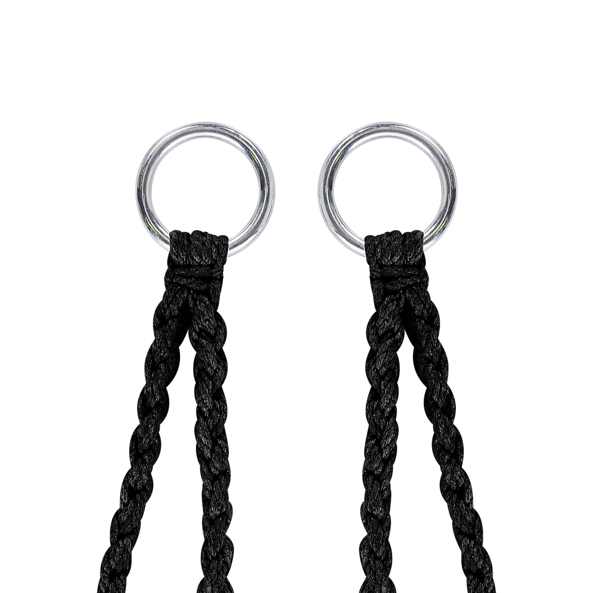 Fotel wiszący huśtawka makrama czarny GABELLA