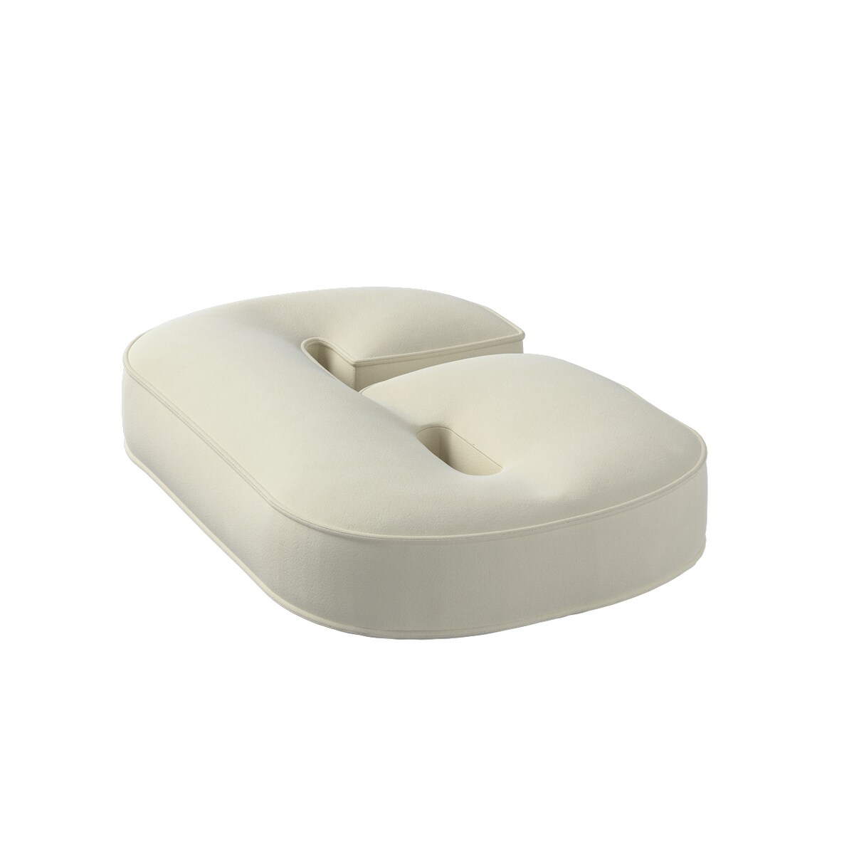 Poduszka Cyferka 9, śmietankowa biel, 25 x 40 cm, Posh Velvet