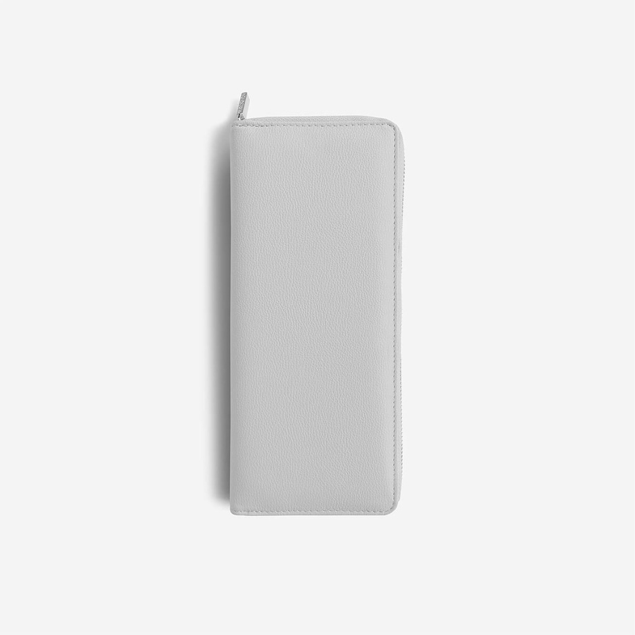 Pudełko podróżne na biżuterię z miejscem na pierścionki Stackers kamienna szarość