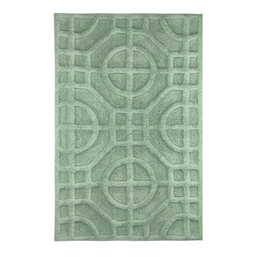 Kleine Wolke Mosaic Recyklingowany Dywanik łazienkowy zielony 60 x 90 cm ECO CARE