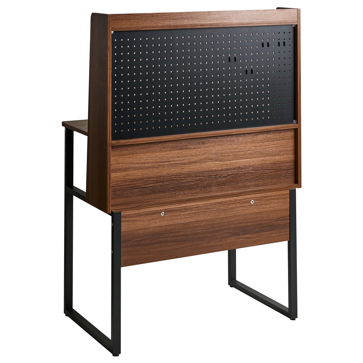 Biurko z tablicą perforowaną BUXTON Ciemnobrązowy 84 cm 48 cm