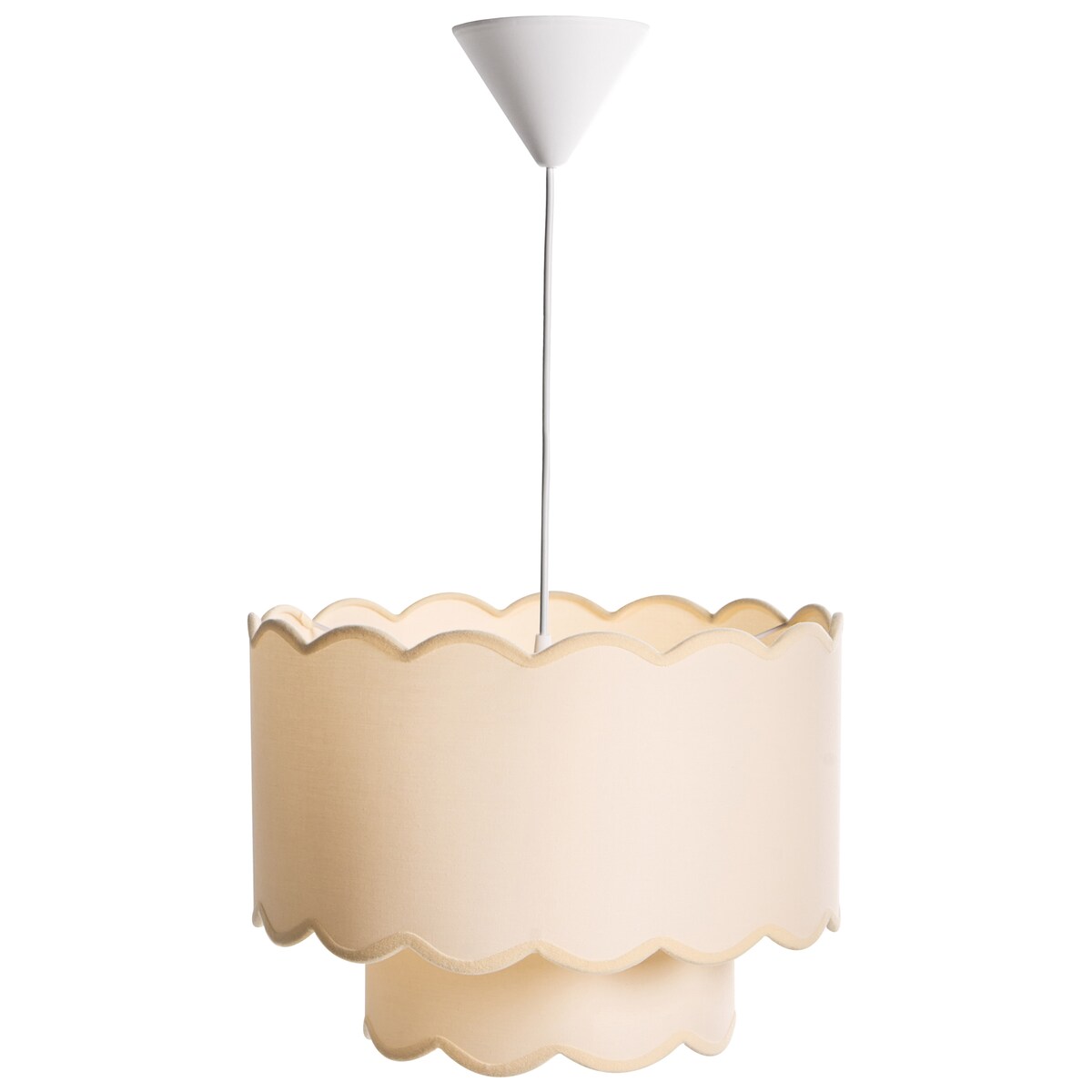 Lampa wisząca MECUMBURA Metal Biały/ beżowy