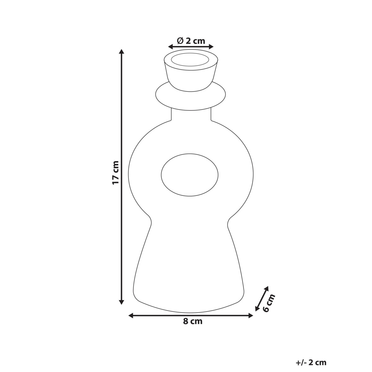 Świecznik ceramiczny biały SPARTA