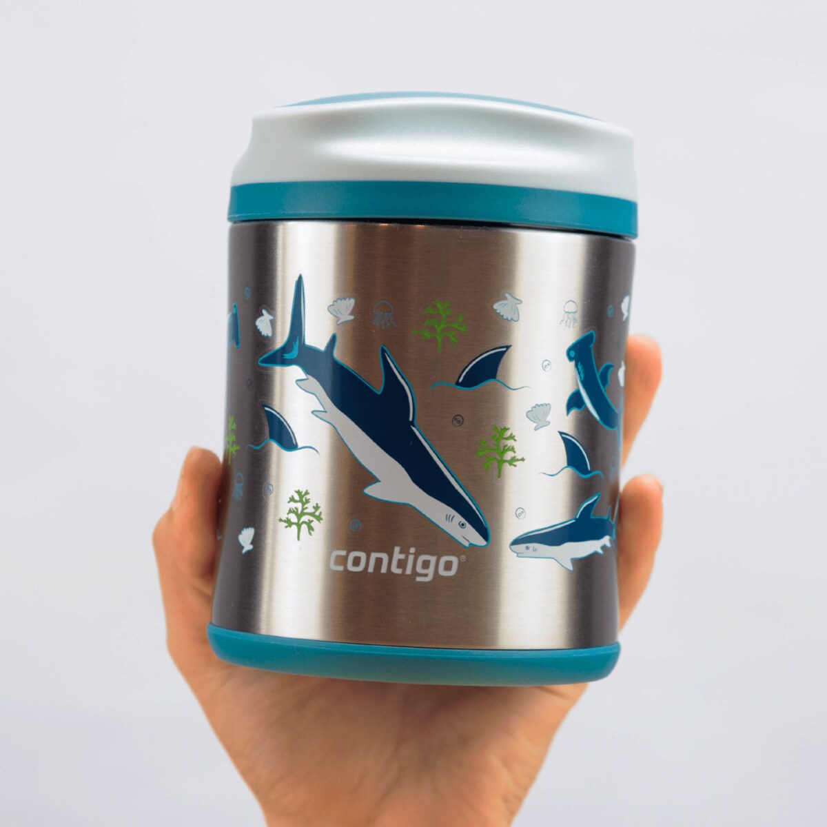 Termos obiadowy stalowy Contigo 300ml - Rekiny