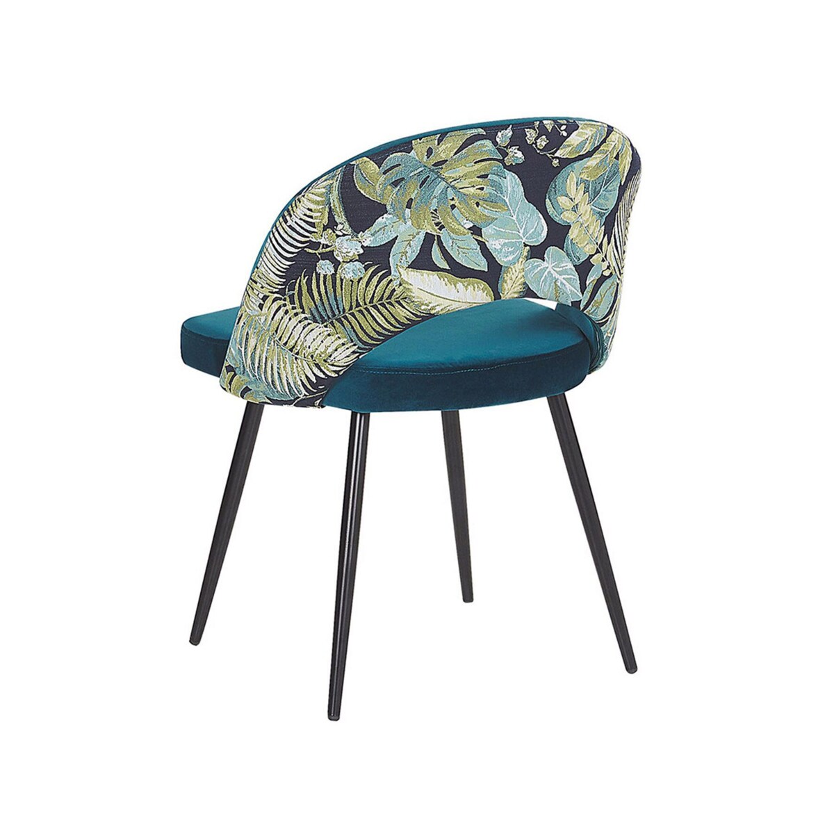 Zestaw 2 krzeseł do jadalni welurowy niebieski VIVIAN