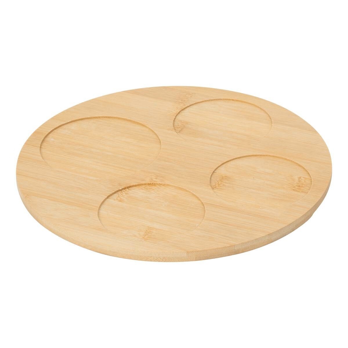 Zestaw do przekąsek: 4 miseczki + bambusowa taca, Poolside