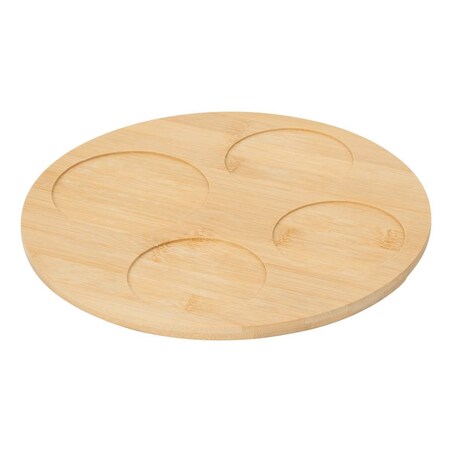 Zestaw do przekąsek: 4 miseczki + bambusowa taca, Poolside