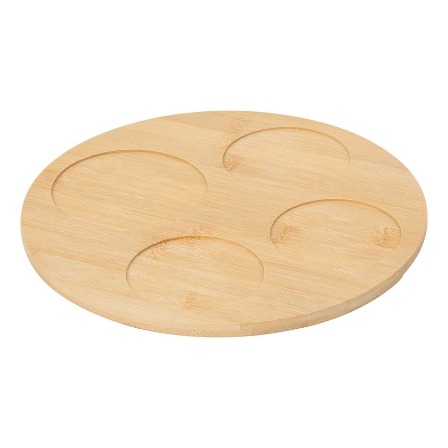 Zestaw do przekąsek: 4 miseczki + bambusowa taca, Poolside