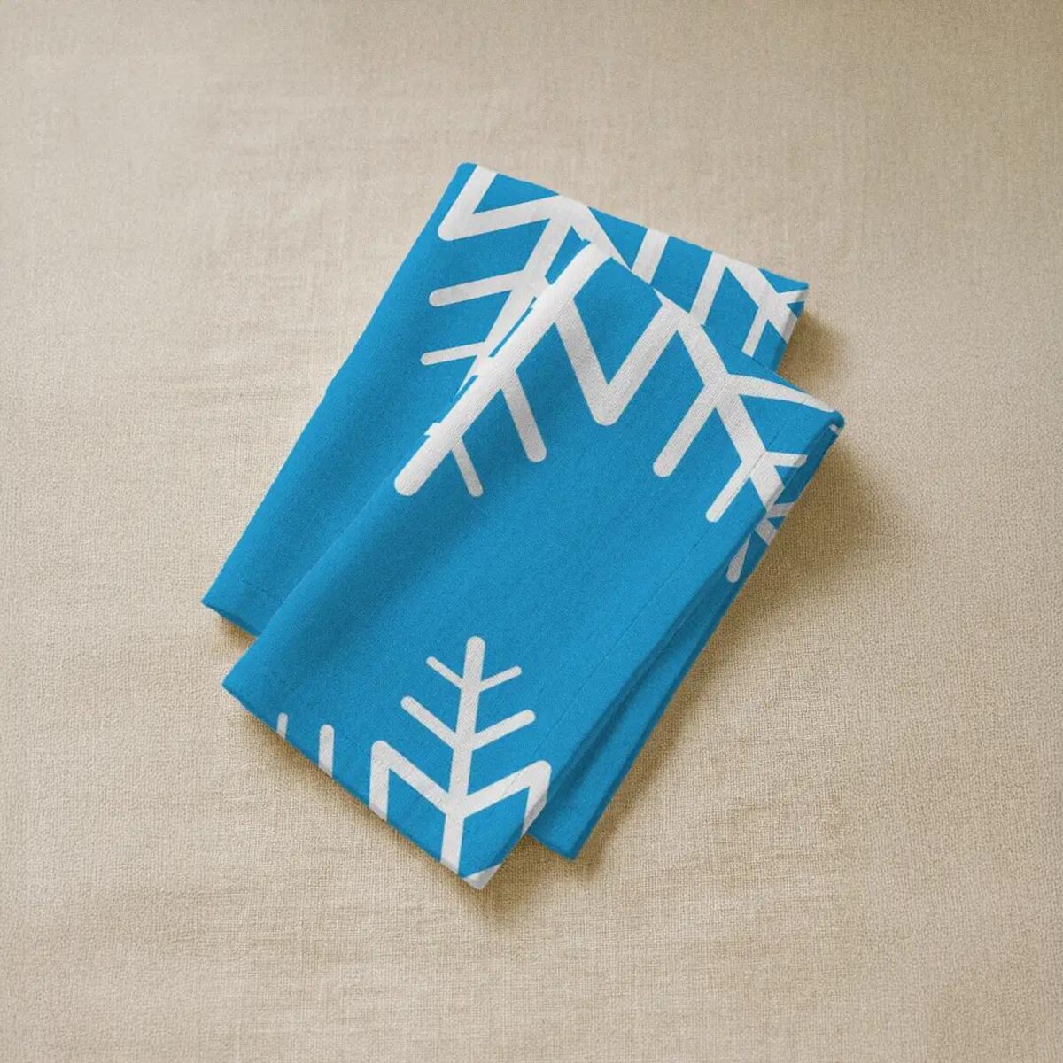 Serwetki świąteczne - Niebieska śnieżynka (2szt.)