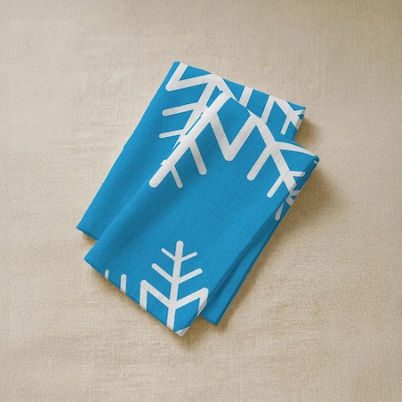 Serwetki świąteczne - Niebieska śnieżynka (2szt.)