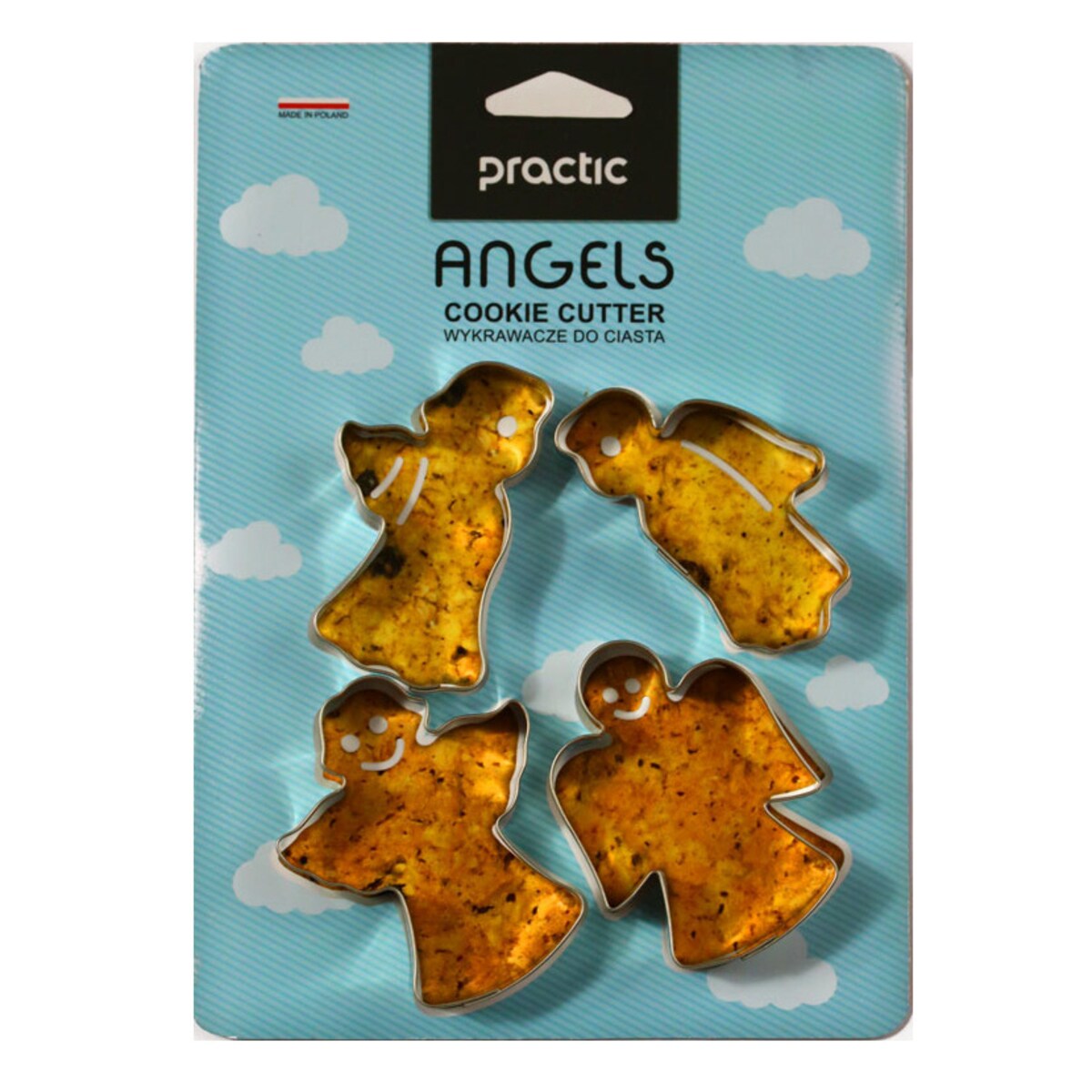 Zestaw foremek do wykrawania ciasta, anioł, 4 sztuki