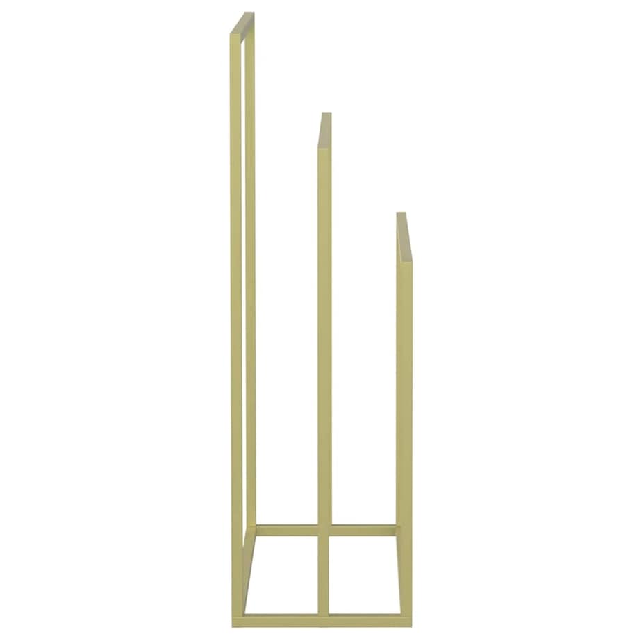 vidaXL Wolnostojący wieszak na ręczniki, złoty, 48x24x79 cm, żelazny