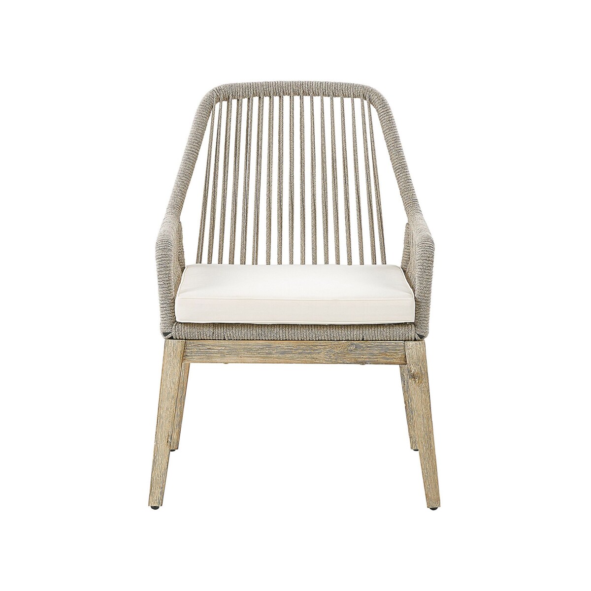 Zestaw ogrodowy dla 6 osób OLBIA z poduszkami Beton Beżowy