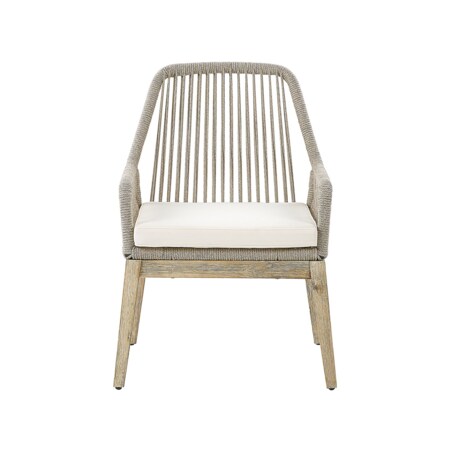 Zestaw ogrodowy dla 6 osób OLBIA z poduszkami Beton Beżowy