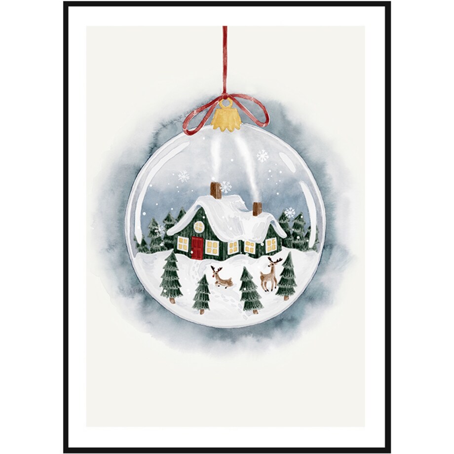 Poster Story, Plakat, Obraz - Świąteczna Bombka, wymiary 21 x 30 cm