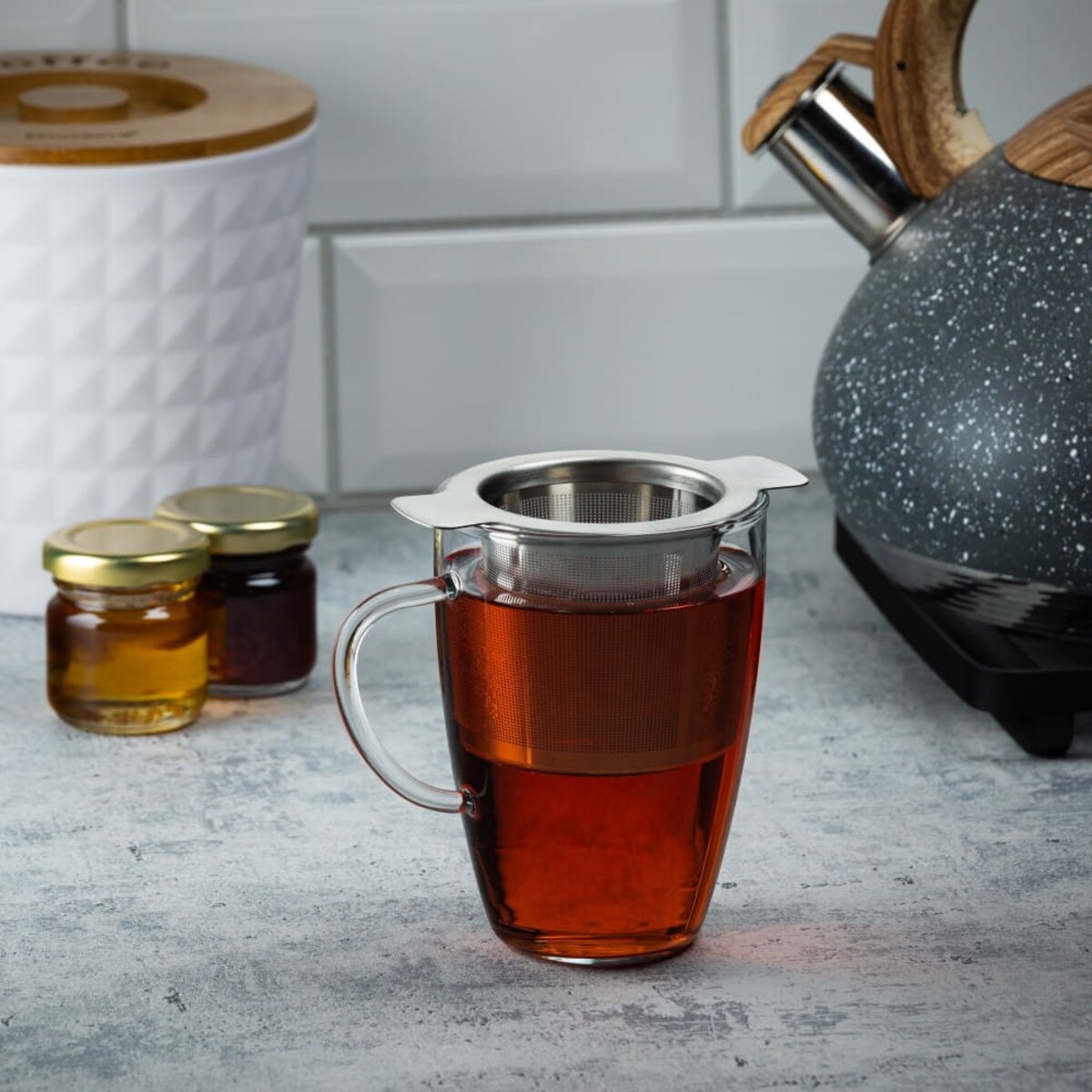 Zaparzacz do herbaty sitko na kubek 7,5x7,5cm KINGHOFF