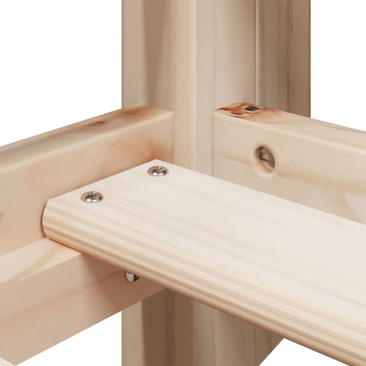 vidaXL Łóżko z piętrem i daszkiem, 80x200 cm, lite drewno sosnowe