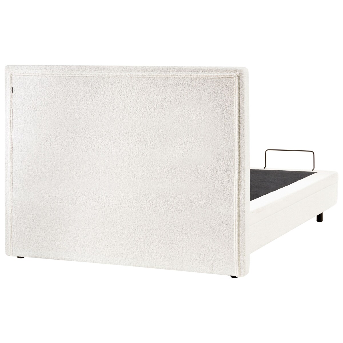 Łóżko regulowane Boucle DUKE II 160 x 200 cm Złamana biel