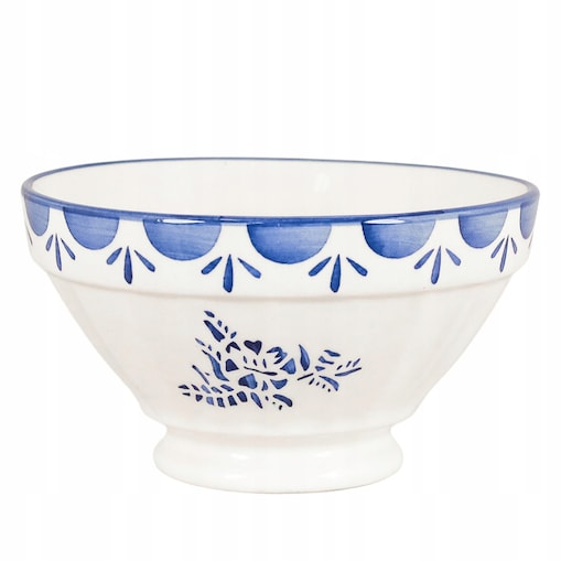 MISKA OBIADOWA 14cm kamionkowa niebieska 400ml na przekąski zupę chipsy