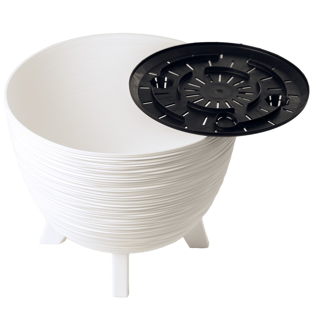 Donica Na Kwiaty 39,5Cm Na Nóżkach Doniczka Misa Do Domu Ogrodu Wrzosy