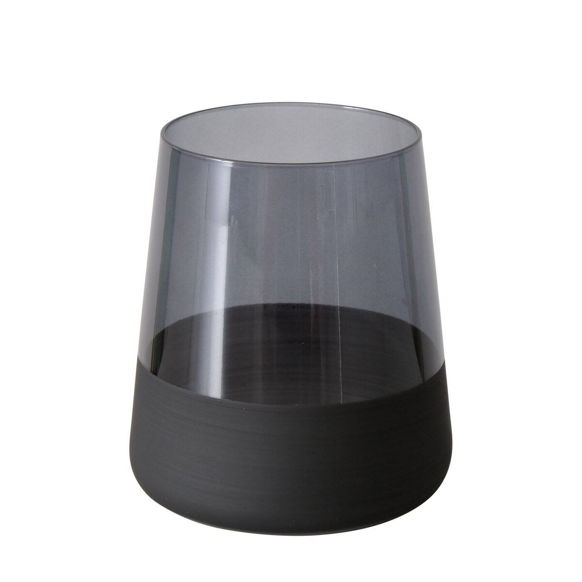 Szklanka do wody lub drinków MOLUNA, czarne szkło, 380 ml