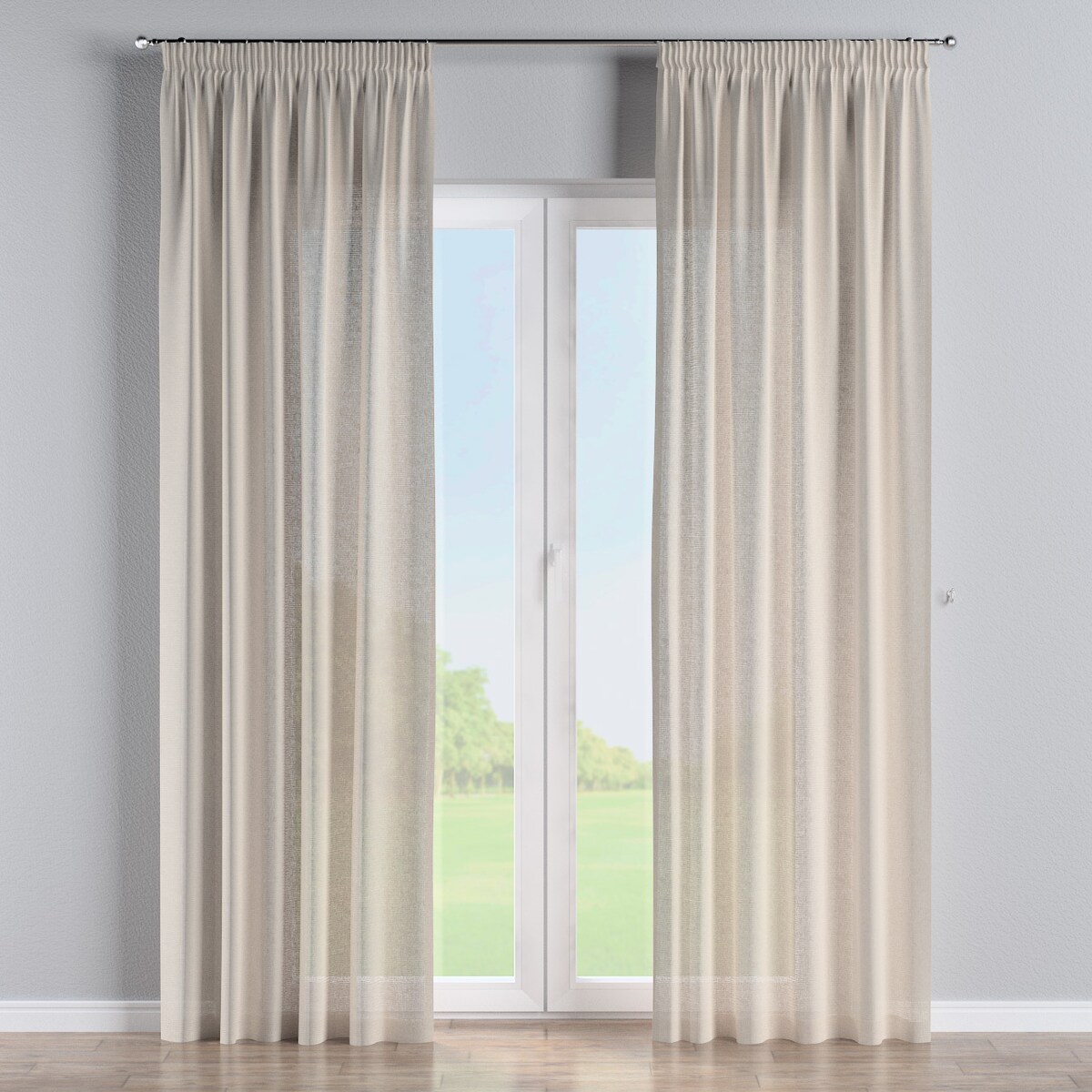 Zasłona na taśmie marszczącej 1 szt. 130x260 beżowy