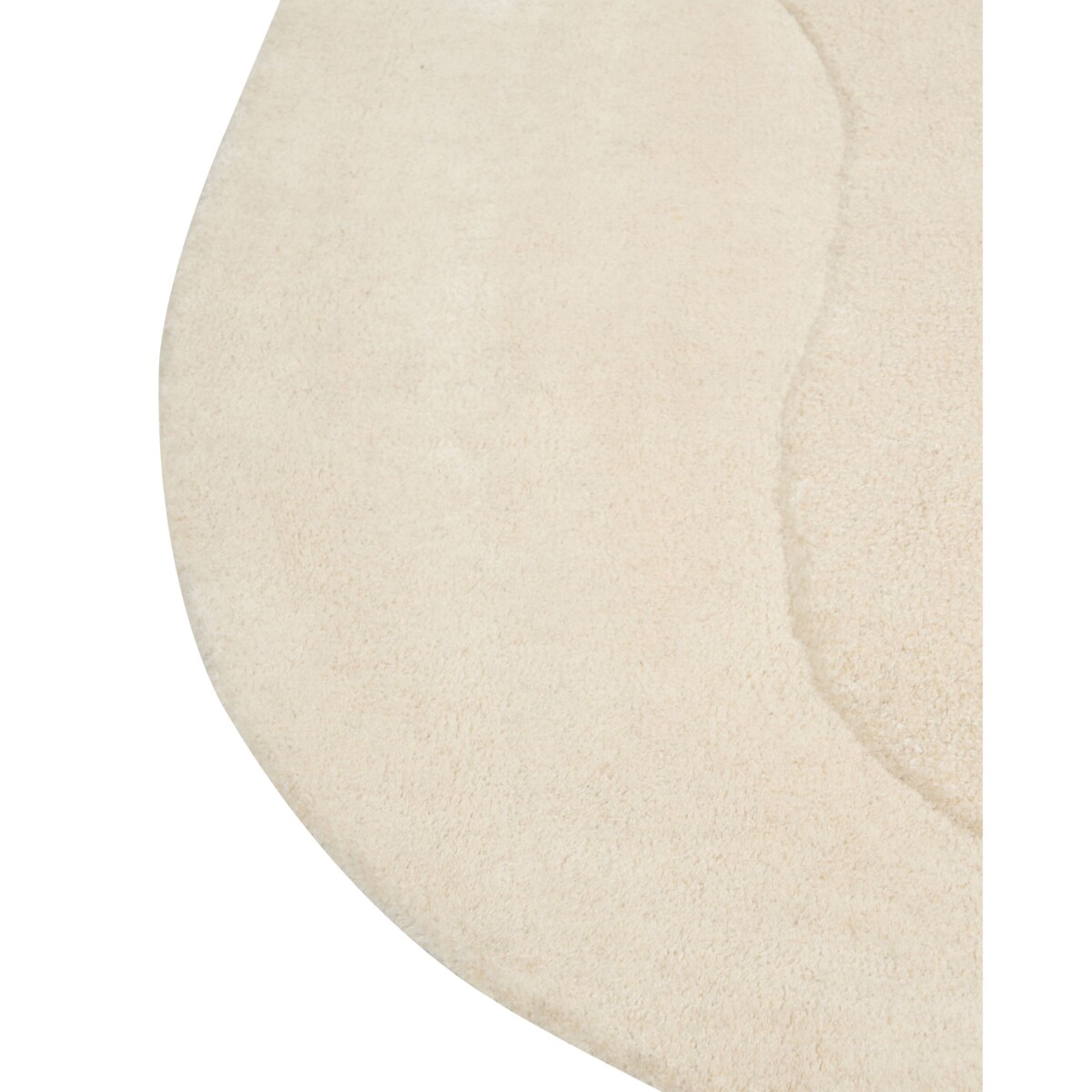 Dywan z wiskozy 160 x 160 cm beżowy GORANO