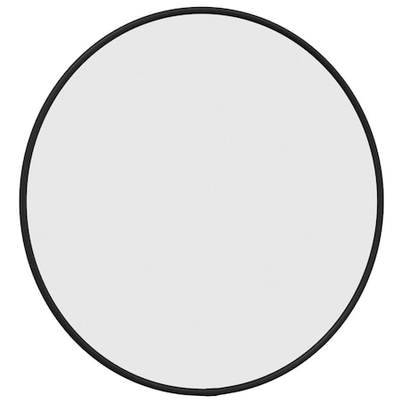 vidaXL Lustro ścienne, czarne, Ø 40 cm, okrągłe