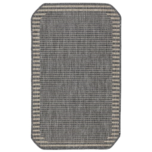 Chodnik płasko tkany Roma 68x114 cm Ramka Antracytowy